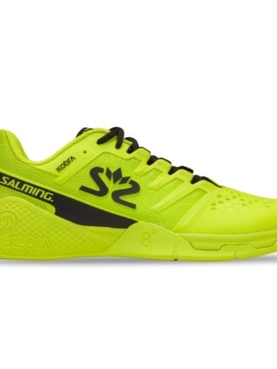 Fitness Mania - Salming Kobra 3 Mens Indoor Court Shoes - Lime Punch/Black