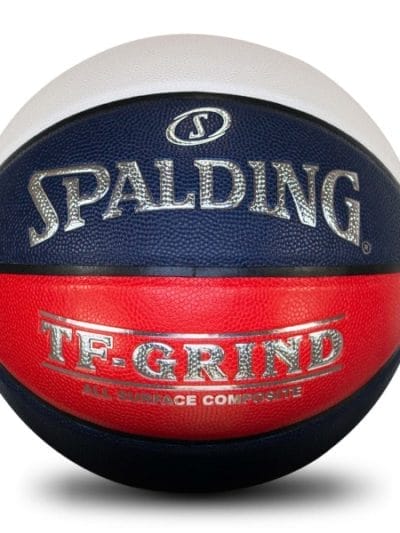 Fitness Mania - Spalding TF-Grind Indoor/Outdoor Basketball - Red/White/Blue