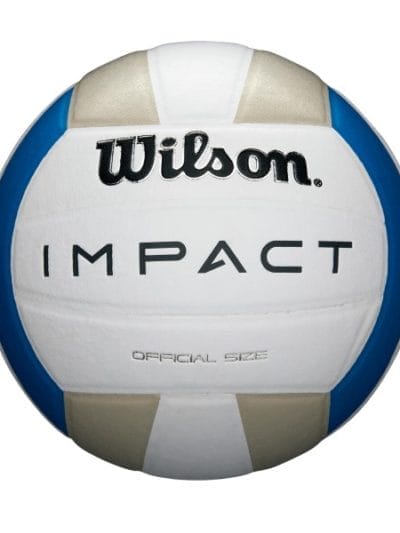 Fitness Mania - Wilson Impact Volleyball - White/Grey/Blue