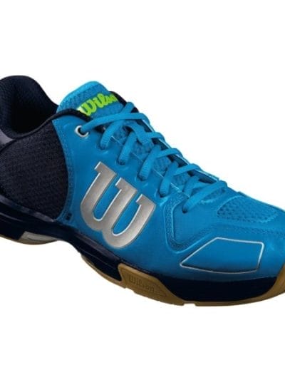 Fitness Mania - Wilson Vertex Mens Indoor Court Shoes - Blue/Black