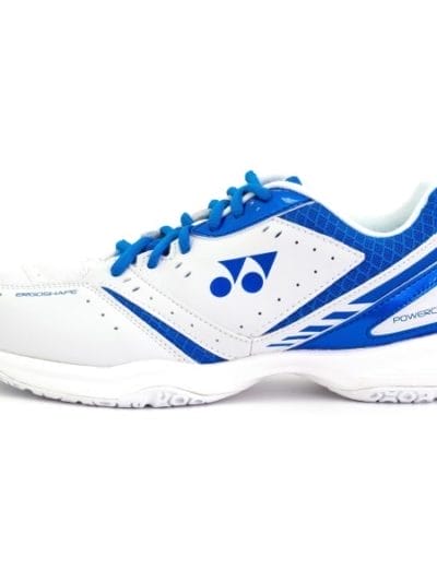 Fitness Mania - Yonex Power Cushion 28 Mens Indoor Court Shoes - White/Blue