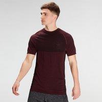 Fitness Mania - MP Men's Essential Seamless Short Sleeve T-Shirt- Washed Oxblood Marl - M