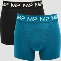 Fitness Mania - MP Men's Limited Edition Impact Essentials Boxers (2 Pack) - Black/Teal - M