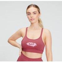 Fitness Mania - MP Women's Chalk Graphic Sports Bra - Berry Pink - L