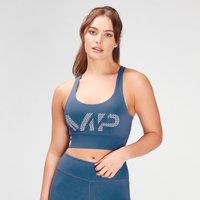 Fitness Mania - MP Women's Essentials Printed Training Bra - Pilot Blue - XL