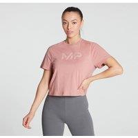 Fitness Mania - MP Women's Gradient Line Graphic Crop T-shirt- Pink - L