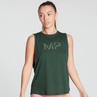 Fitness Mania - MP Women's Gradient Line Graphic Drop Armhole Vest - Dark Green - S