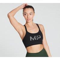 Fitness Mania - MP Women's Gradient Line Graphic Sports Bra - Black - L