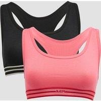 Fitness Mania - MP Women's Limited Edition Impact Essentials Bralette (2 Pack) - Black/Pink - M