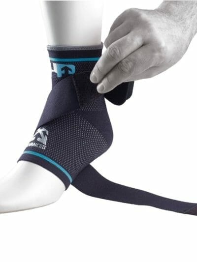 Fitness Mania - 1000 Mile UP Advanced Ultimate Compression Ankle Support - Black