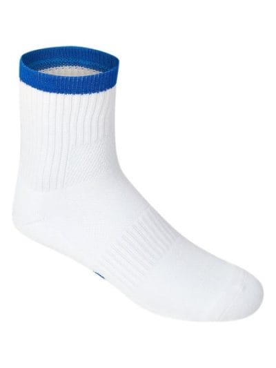 Fitness Mania - Asics Pace Quarter Socks - Brilliant White/Illusion Blue