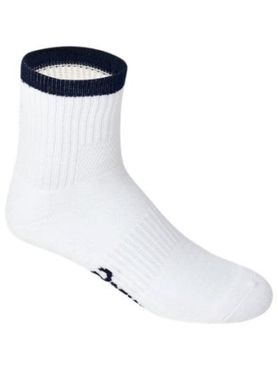 Fitness Mania - Asics Pace Quarter Socks - White/Peacoat
