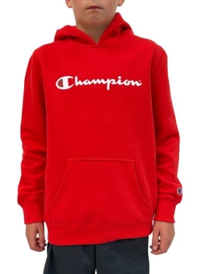 Fitness Mania - Champion Script Kids Hoodie - Red