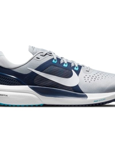 Fitness Mania - Nike Air Zoom Vomero 15 - Mens Running Shoes - Wolf Grey/White/Midnight Navy