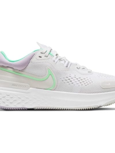 Fitness Mania - Nike React Miler 2 - Womens Running Shoes - Platinum Tint/Green Glow