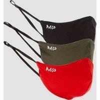 Fitness Mania - MP Mask (3 Pack) - Black/Dark Olive/Danger