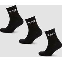 Fitness Mania - MP Women's Crew Socks - Black (3 Pack)