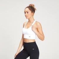 Fitness Mania - MP Women's Shape Seamless Ultra Cross Strap Sports Bra - White - XL