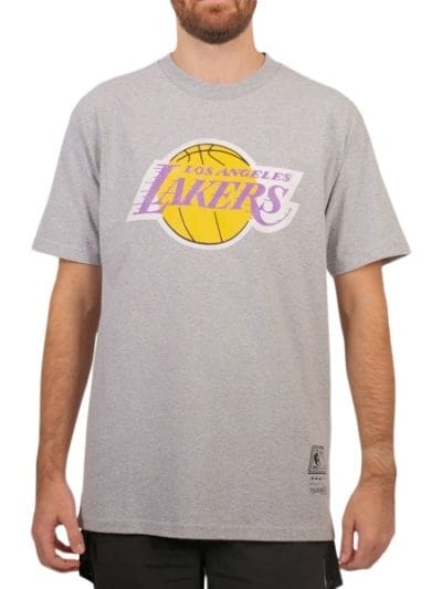 Fitness Mania - Mitchell & Ness Distressed Los Angeles Lakers Logo Mens Basketball