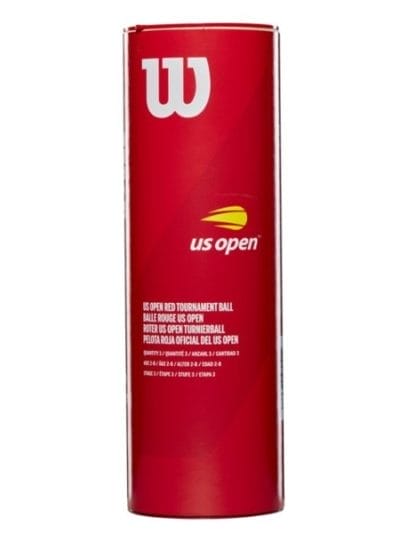 Fitness Mania - Wilson US Open Red Tournament Tennis Balls - Can of 3