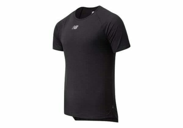 Fitness Mania - New Balance Impact Run Hybrid Short Sleeve Tee Mens Black Heather