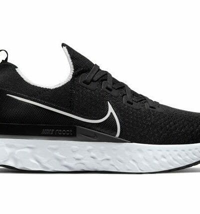 Fitness Mania - Nike React Infinity Run Flyknit Mens Black White Dark Grey