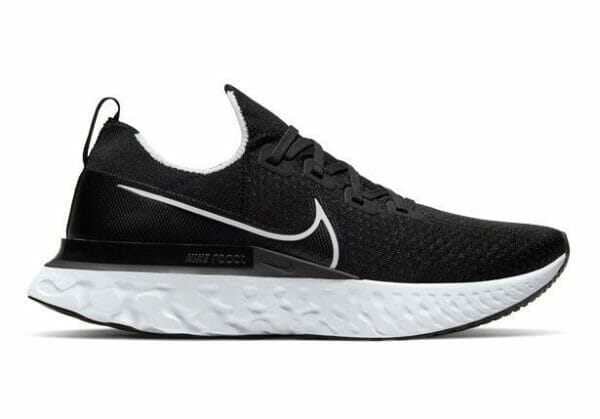 Fitness Mania - Nike React Infinity Run Flyknit Mens Black White Dark Grey