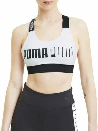 Fitness Mania - Puma Mid Impact Feel It Bra Womens White