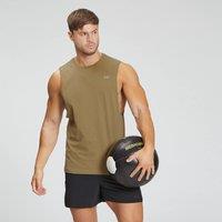 Fitness Mania - MP Men's Essentials Drop Armhole Tank - Dark Tan  - XXXL