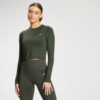 Fitness Mania - MP Women's Essentials Training Dry Tech Long Sleeve Crop Top - Vine Leaf