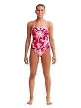 Fitness Mania - Funkita Ladies Single Strap One Piece Pink Pane