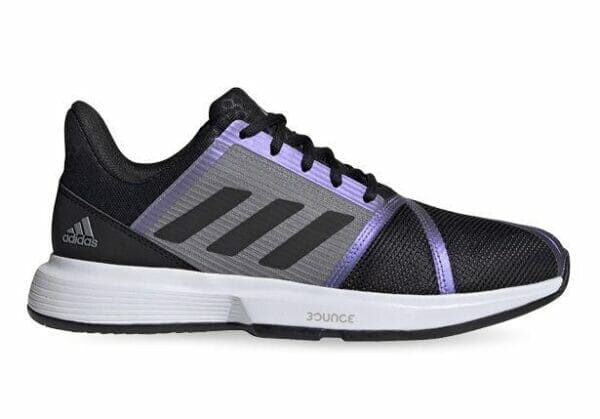 Fitness Mania - Adidas Courtjam Bounce Mens Core Black Grey Two