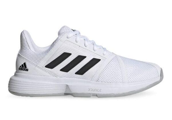 Fitness Mania - Adidas Courtjam Bounce Womens Cloud White Core Black Matte Silver