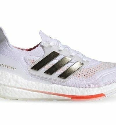 Fitness Mania - Adidas Ultraboost 21 Womens Cloud White Core Black Solar Red