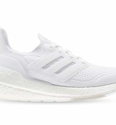 Fitness Mania - Adidas Ultraboost 21 Womens Cloud White Grey Three