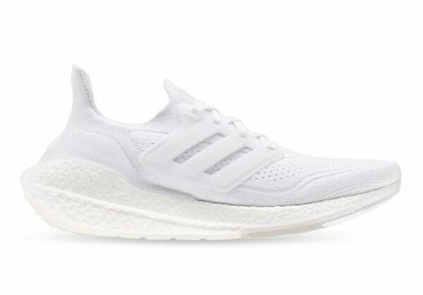 Fitness Mania - Adidas Ultraboost 21 Womens Cloud White Grey Three