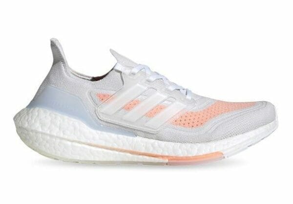 Fitness Mania - Adidas Ultraboost 21 Womens Crystal White Cloud White Glow Pink