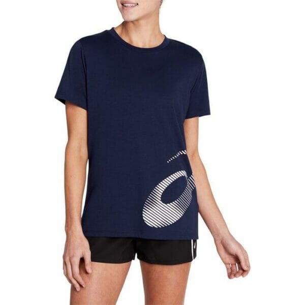 Fitness Mania - Asics Core Train Graphic Tee Womens Navy