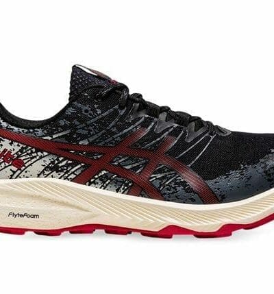 Fitness Mania - Asics Fuji Lite 2 Mens Black Electric Red