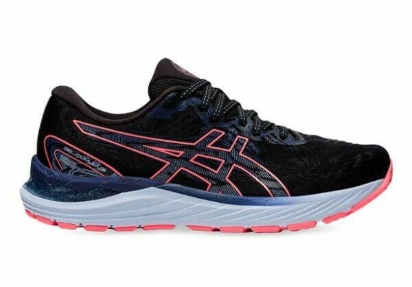 Fitness Mania - Asics Gel-Cumulus 23 Womens Black Blazing Coral