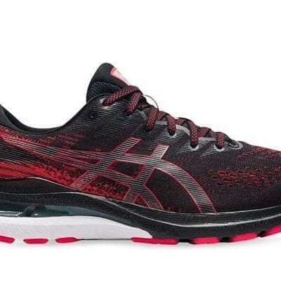 Fitness Mania - Asics Gel-Kayano 28 (2E) Mens Black Electric Red