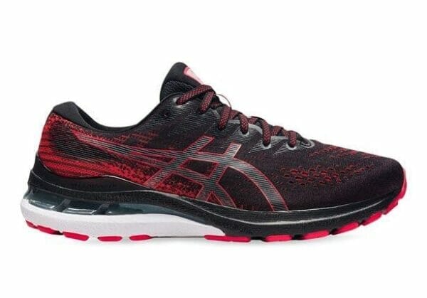 Fitness Mania - Asics Gel-Kayano 28 (2E) Mens Black Electric Red