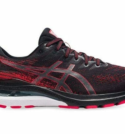 Fitness Mania - Asics Gel-Kayano 28 Mens Black Electric Red