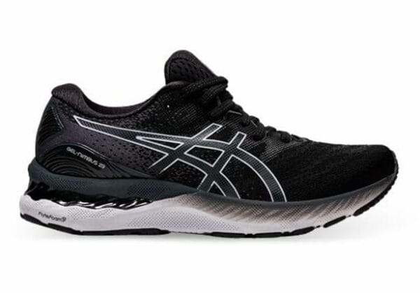 Fitness Mania - Asics Gel-Nimbus 23 (D) Womens Black White