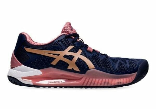 Fitness Mania - Asics Gel-Resolution 8 Hardcourt Womens Peacoat Rose Gold