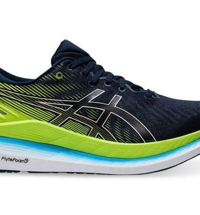 Fitness Mania - Asics Glideride 2 Mens French Blue Hazard Green