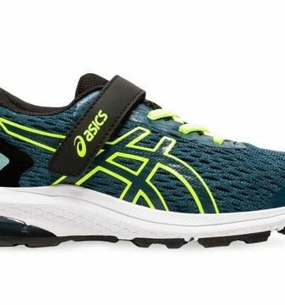 Fitness Mania - Asics Gt 1000 9 (Ps) Kids Magnetic Blue Safety Yellow