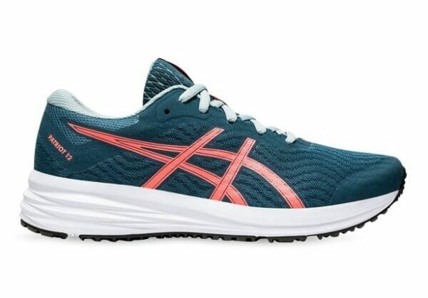 Fitness Mania - Asics Patriot 12 (Gs) Kids Magnetic Blue Sunrise Red