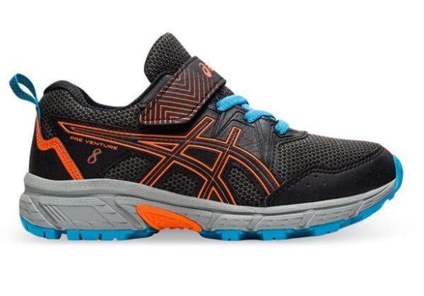 Fitness Mania - Asics Pre-Venture 8 (Ps) Kids Black Marigold Orange