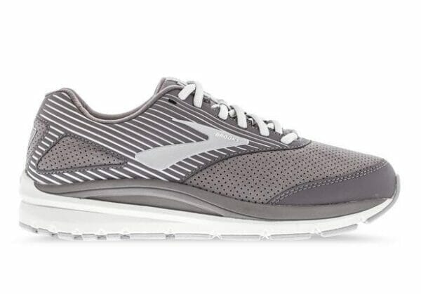 Fitness Mania - Brooks Addiction Walker Suede 2 (D) Womens Shark Alloy Oyster